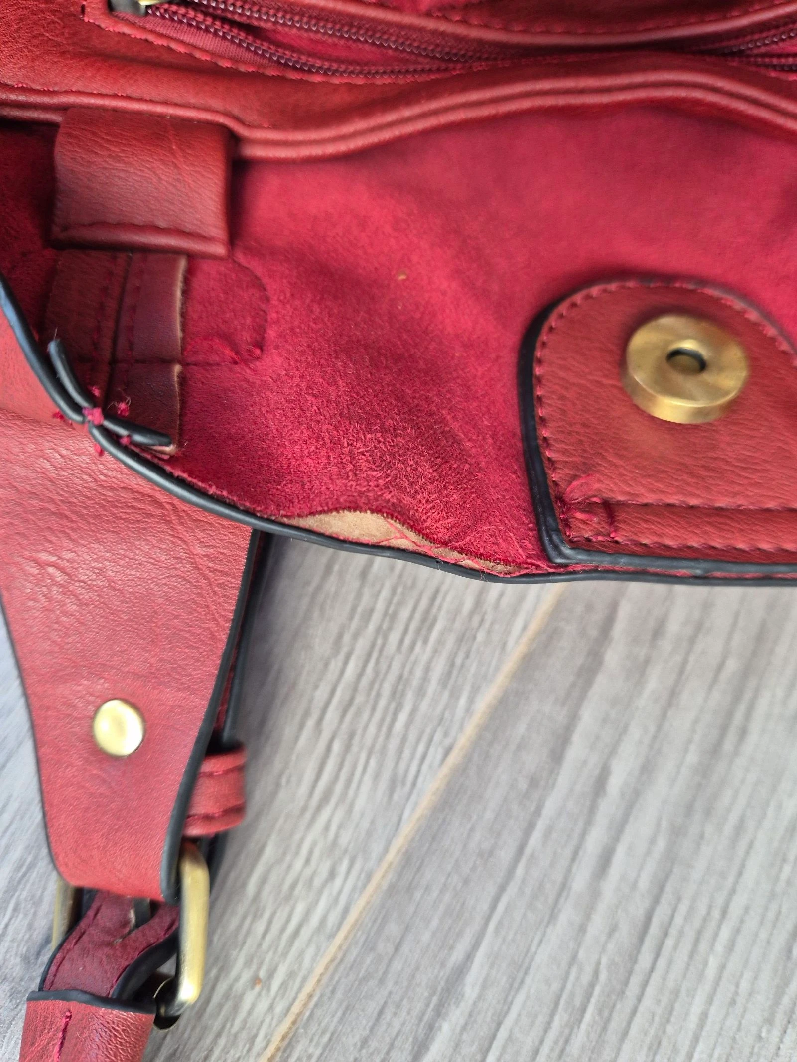 Red Handbag / Shopper – MSK – Spacious Shoulder Bag with Compartments – photo 11